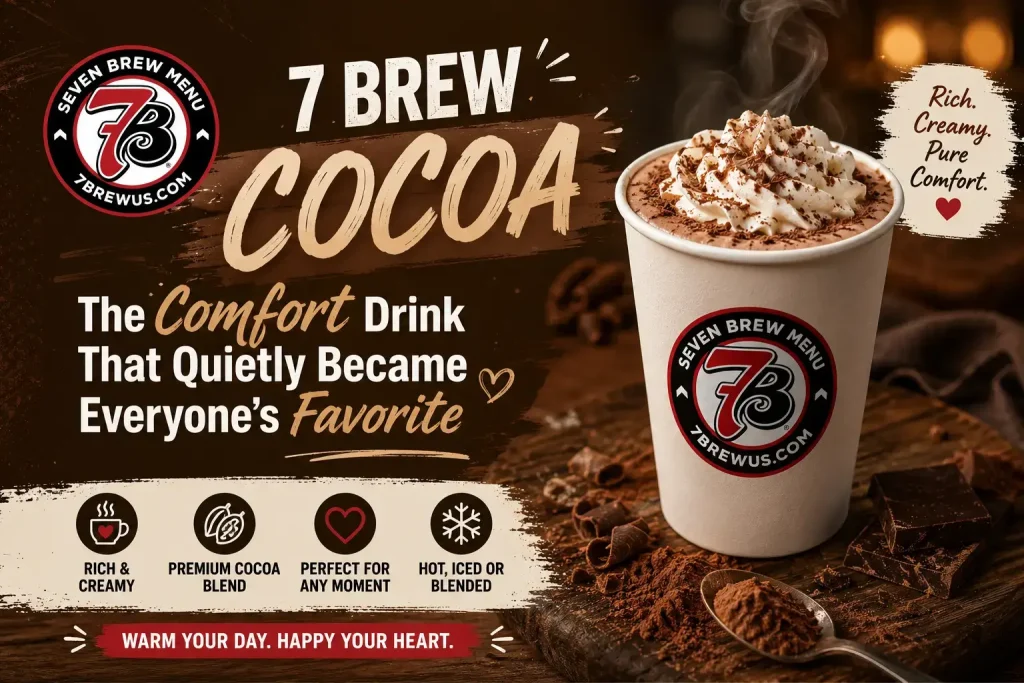 7 Brew Cocoa Menu with Sizes, Calories and Updated Prices