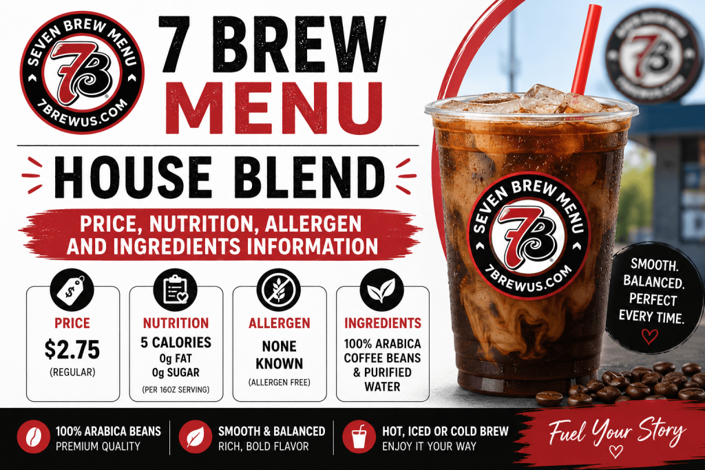 7 Brew Menu House Blend Current Price