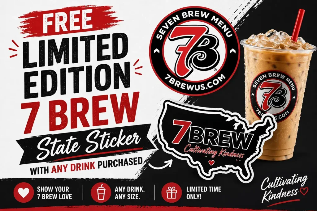 7 Brew State Sticker