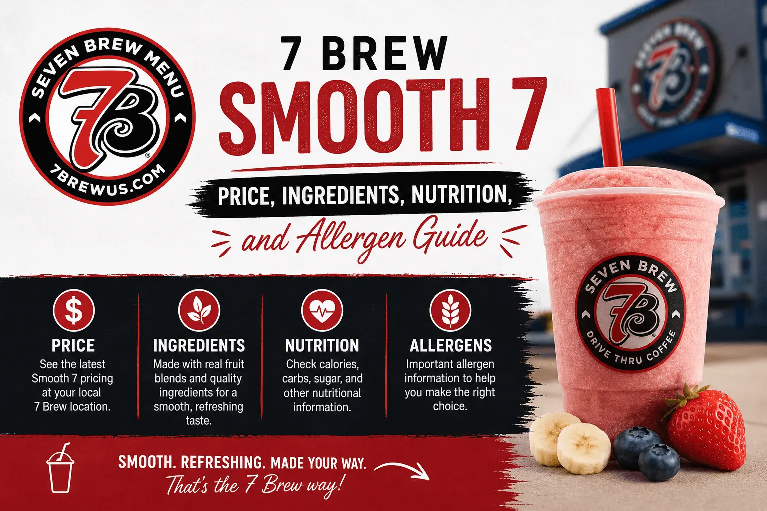 7 Brew Smooth 7 Price, Ingredients, Nutrition, And Allergen